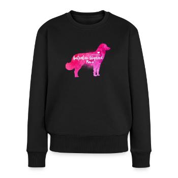 Liebende Australian Shepherd Mama - Frauen Premium Bio Pullover - Schwarz - Vorne - Julia (174cm)