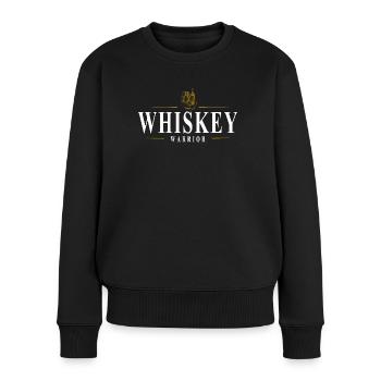 Whiskey Warrior - Frauen Premium Bio Pullover - Schwarz - Vorne - Julia (174cm)