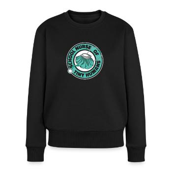 Schulkrankenschwester Gesundheitswesen Schulkranke - Frauen Premium Bio Pullover - Schwarz - Vorne - Julia (174cm)