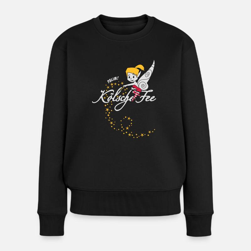 Kölsche Fee - Frauen Premium Bio Pullover - Schwarz