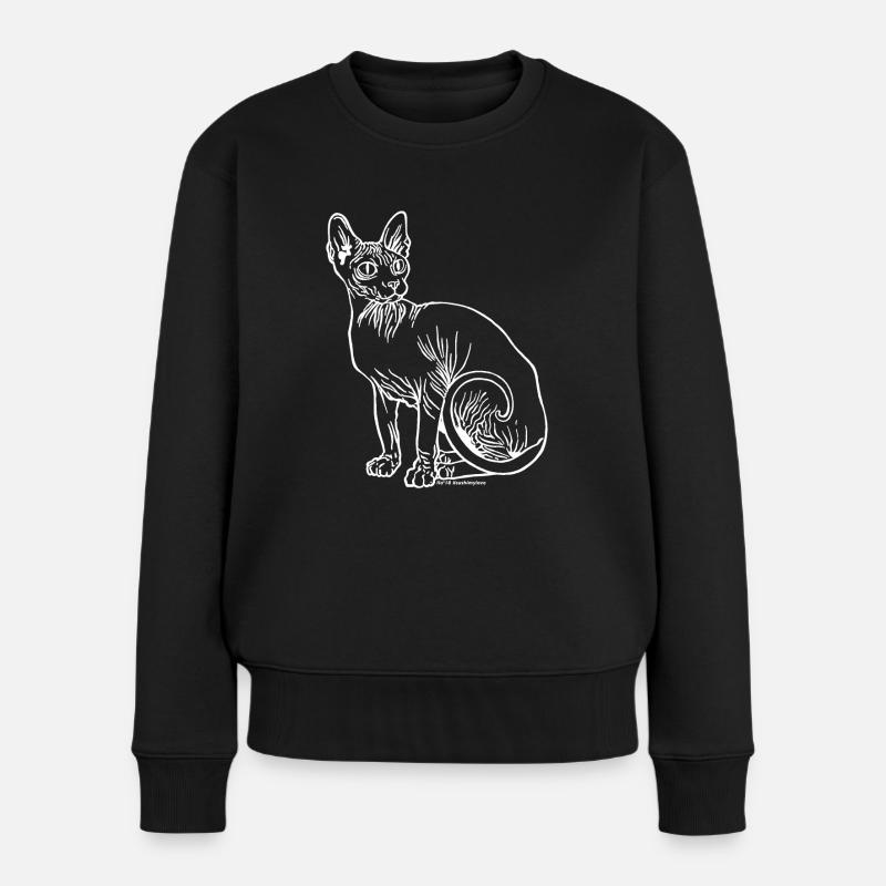 sushibianco - Frauen Premium Bio Pullover - Schwarz