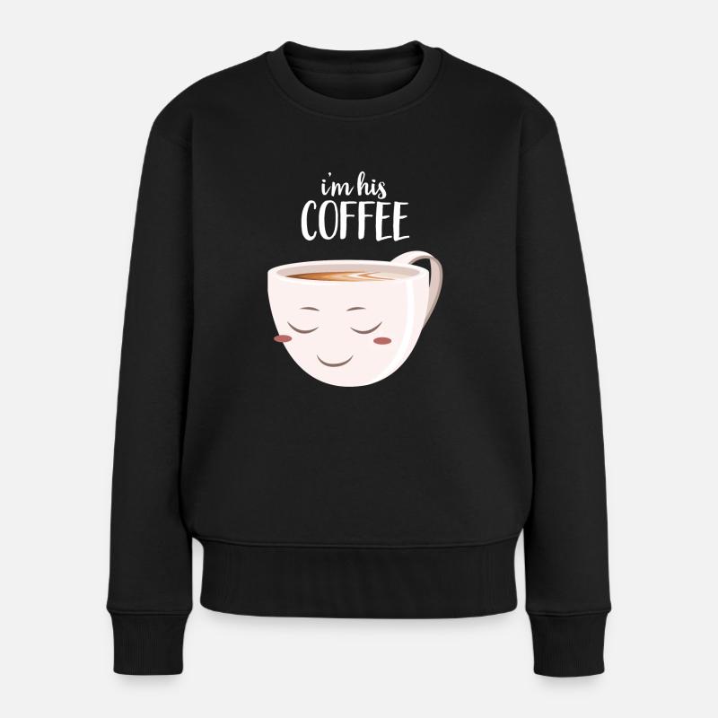 I'm His Coffee | I'm Her Donut (Part 2) - Pull Premium bio Femme - noir