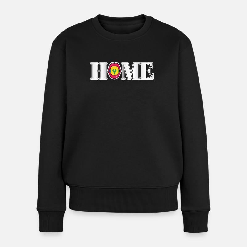 Saint-Vincent-et-les-Grenadines Accueil cadeau - Pull Premium bio Femme - noir