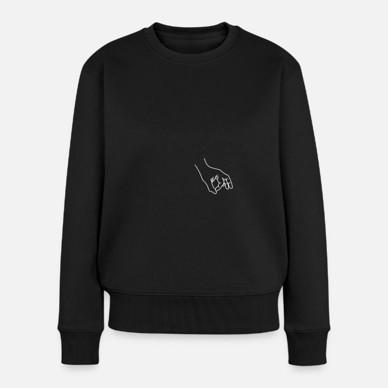 Rein geschaut - Spiel - Looked - Joke - Frauen Premium Bio Pullover - Schwarz