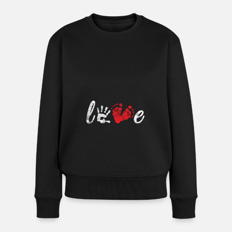 Enceinte cadeau femme enceinte grossesse - Pull Premium bio Femme - noir