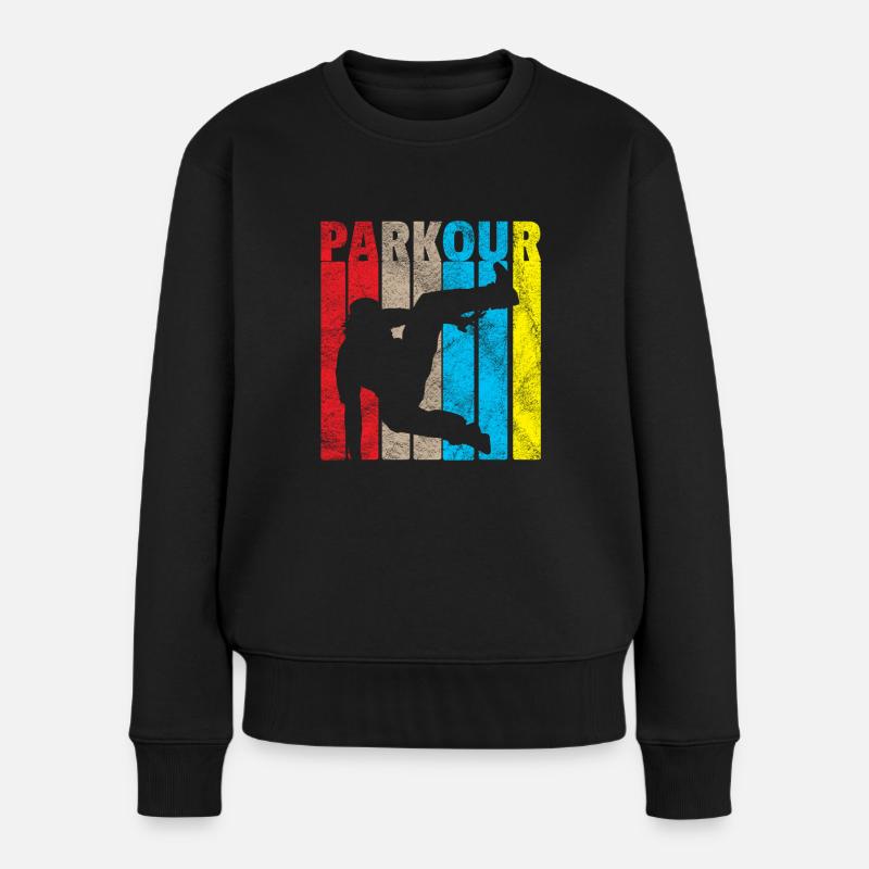 Parkour Parkour cadeau Le parcours - Pull Premium bio Femme - noir