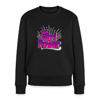 Girl Power - Girl Power - Women's Premium Organic Jumper - black - Front - Julia (174cm)