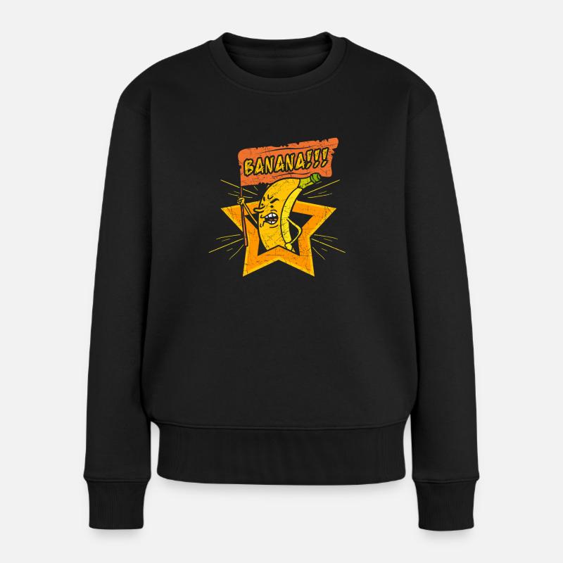 Banane - Banana Riot - Pull Premium bio Femme - noir
