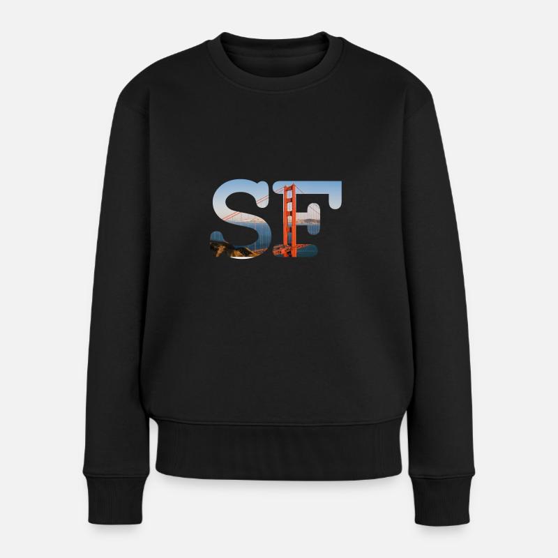 San Francisco - Pull Premium bio Femme - noir