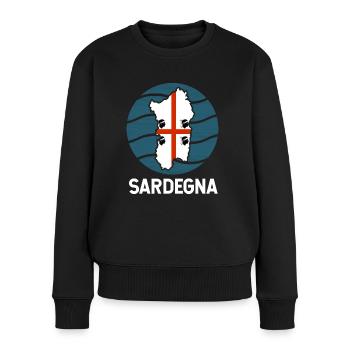 Drapeau de la Sardaigne - Pull Premium bio Femme - noir - Devant - Julia (174cm)