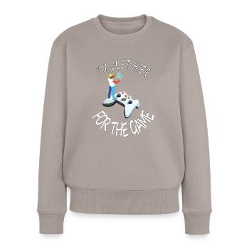 Gamer Game Computer Game PC Games Gift Idea - Women's Premium Organic Jumper - taupe - Front - Julia (174cm)