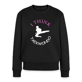 Taekwondo Pratique Arts Martiaux Taekwondo Cadeau - Pull Premium bio Femme - noir - Devant - Julia (174cm)