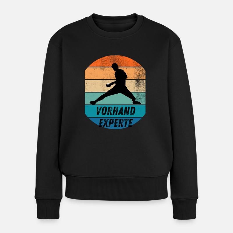 Vorhandexperte - Frauen Premium Bio Pullover - Schwarz