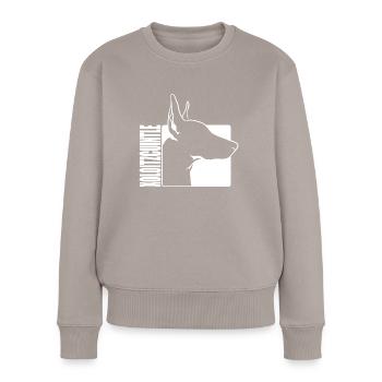 Xoloitzcuintle Profil Hund Hunde Wilsigns - Frauen Premium Bio Pullover - Taupe - Vorne - Julia (174cm)