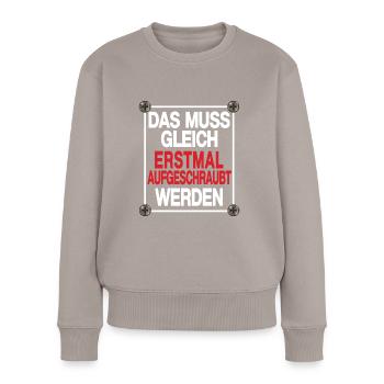 pc nerd error bastler heimwerker schrauber - Frauen Premium Bio Pullover - Taupe - Vorne - Julia (174cm)