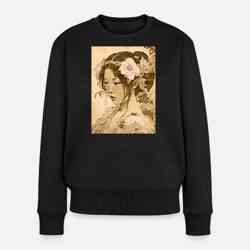 Coeur de Japon 01 - Pull Premium bio Femme - noir