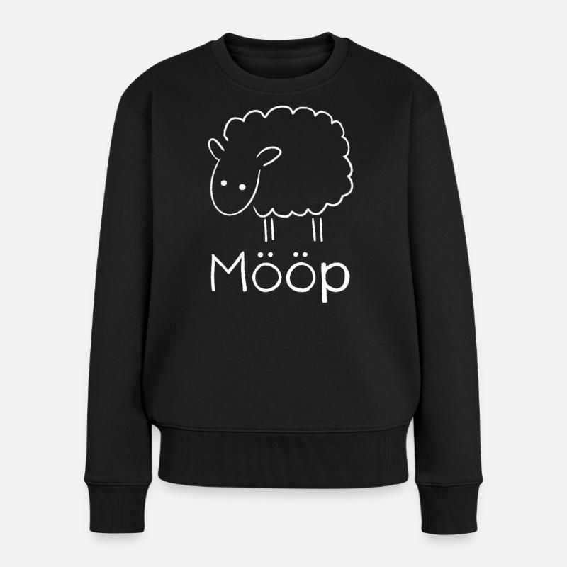 Mööp - Frauen Premium Bio Pullover - Schwarz