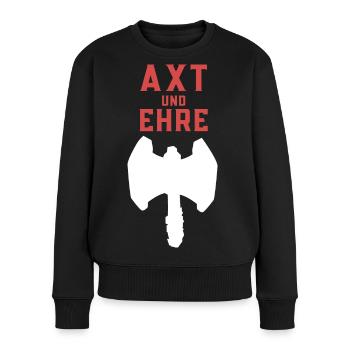 Axe and Honor - Women's Premium Organic Jumper - black - Front - Julia (174cm)