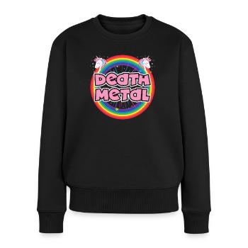 Death Metal - Frauen Premium Bio Pullover - Schwarz - Vorne - Julia (174cm)
