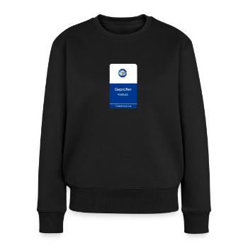 Geprüfter Trauzeuge - Frauen Premium Bio Pullover - Schwarz - Vorne - Julia (174cm)