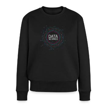 Data Science - Frauen Premium Bio Pullover - Schwarz - Vorne - Julia (174cm)
