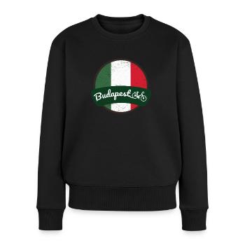 Bike Budapest Hungary Bike City Bike Fan Geschenk - Frauen Premium Bio Pullover - Schwarz - Vorne - Julia (174cm)