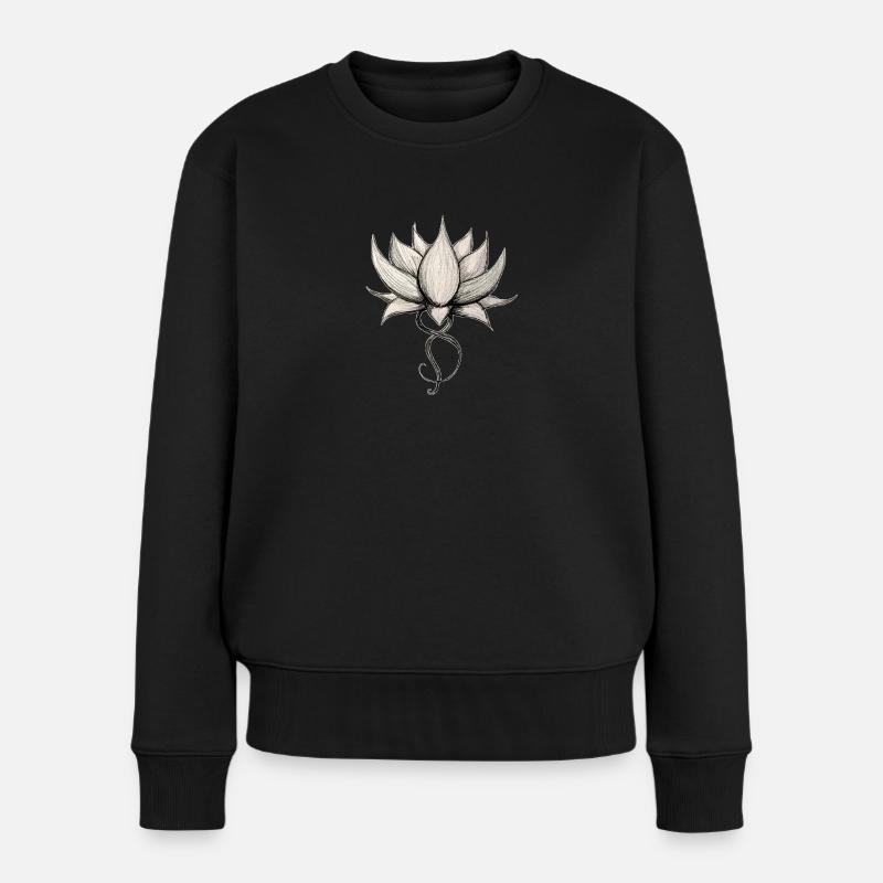 Lotus Original - Frauen Premium Bio Pullover - Schwarz