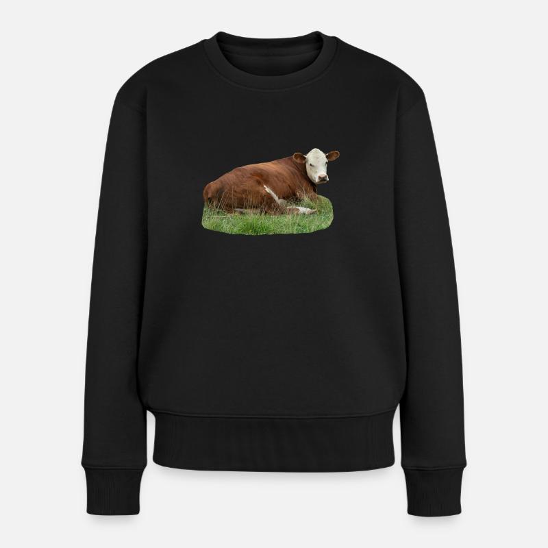 Vache - Pull Premium bio Femme - noir