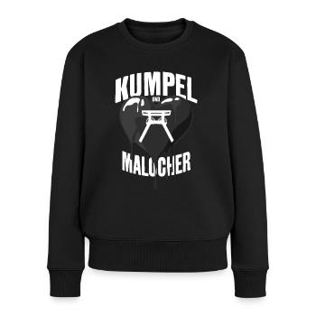 RUHRPOTT KUMPEL UND MALOCHER RUHRGEBIET - Frauen Premium Bio Pullover - Schwarz - Vorne - Julia (174cm)