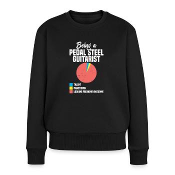 Ich Empfehle Nicht, Meine Pedal -stahl -gitarre - Frauen Premium Bio Pullover - Schwarz - Vorne - Julia (174cm)