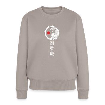 Dojo Training Karate Bestes Vermächtnis Des - Frauen Premium Bio Pullover - Taupe - Vorne - Julia (174cm)