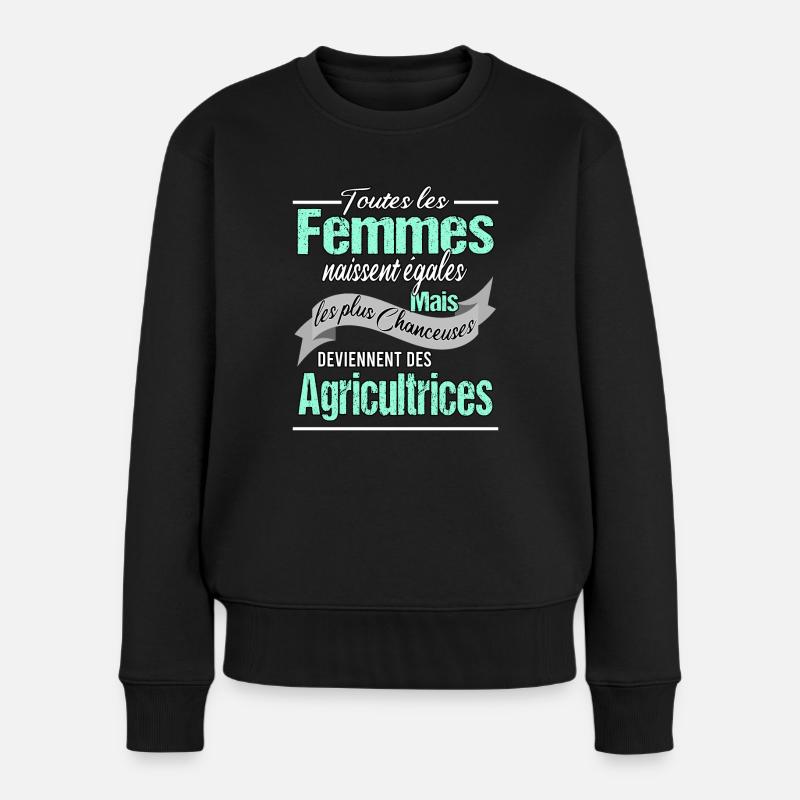 Femmes agricultrices - Pull Premium bio Femme - noir