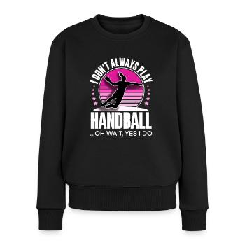 Håndball håndballer kvinner håndball - Premium økologisk genser for kvinner - svart - Foran - Julia (174cm)