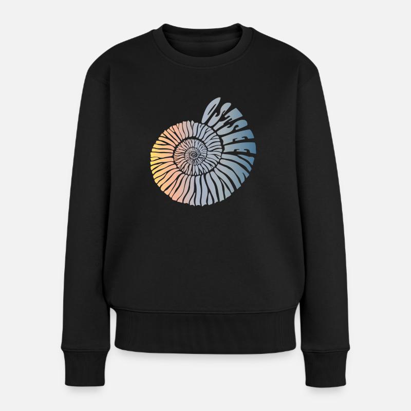 Ostsee (Schnecken-Edition) - Frauen Premium Bio Pullover - Schwarz