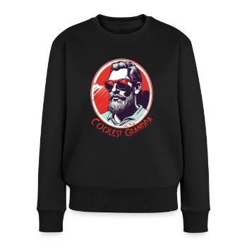 Grand-père le plus cool - Pull Premium bio Femme - noir - Devant - Julia (174cm)