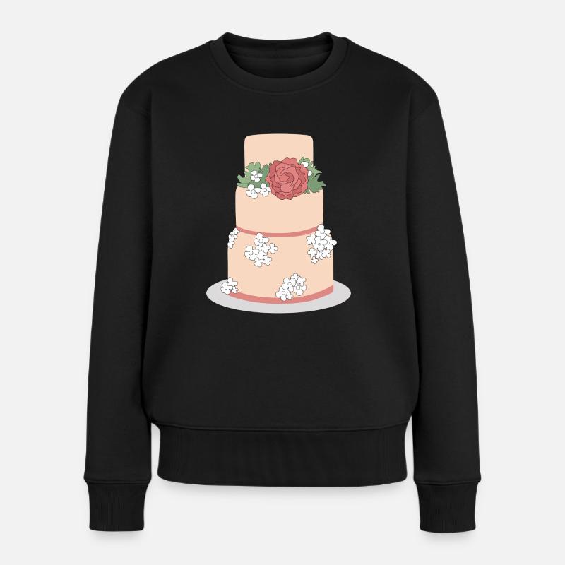 Torte - Frauen Premium Bio Pullover - Schwarz