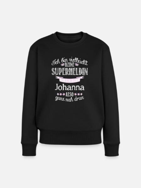 johanna - Frauen Premium Bio Pullover - Schwarz
