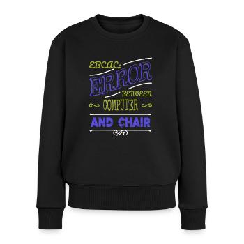 computer science gift ethical humor fingers - Frauen Premium Bio Pullover - Schwarz - Vorne - Julia (174cm)