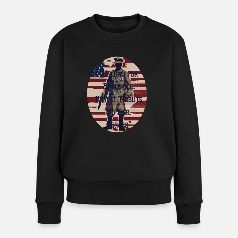 Veteranen, Veteranen, Waffenstillstand. - Frauen Premium Bio Pullover - Schwarz