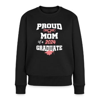 Graduate Graduation Graduate Proud Mother 2024 - Women's Premium Organic Jumper - black - Front - Julia (174cm)