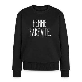 Femme Parfaite - Pull Premium bio Femme - noir - Devant - Julia (174cm)