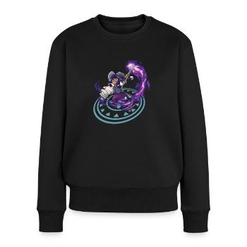 Little Witch - BLACK MAGIC - Women's Premium Organic Jumper - black - Front - Julia (174cm)