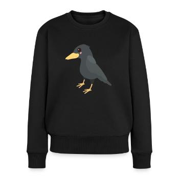 Crow - Women's Premium Organic Jumper - black - Front - Julia (174cm)