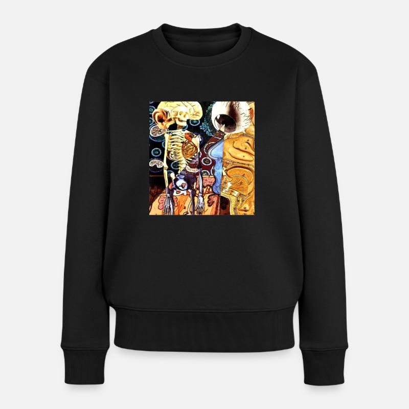 Biologie 001 - Frauen Premium Bio Pullover - Schwarz