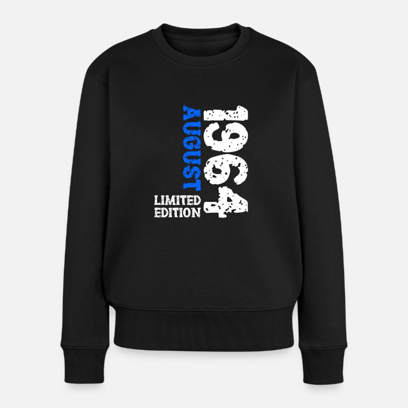 1964 August Limited Edition 59. Geburtstag Outfit - Frauen Premium Bio Pullover - Schwarz
