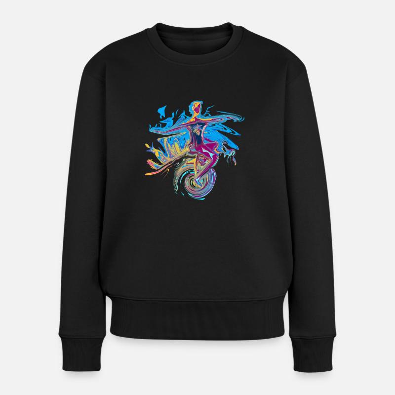 monocycle - Pull Premium bio Femme - noir