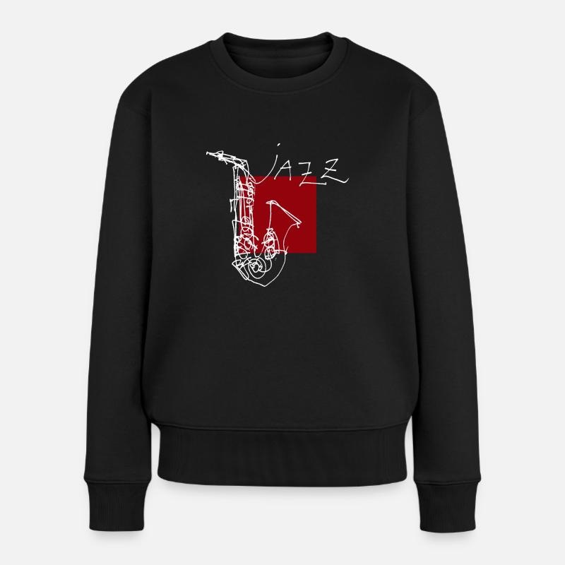 Jazz Saxo 1 - Pull Premium bio Femme - noir
