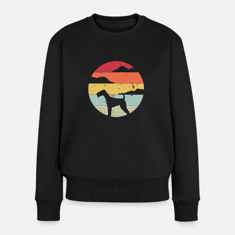 Airedale Terrier - Frauen Premium Bio Pullover - Schwarz