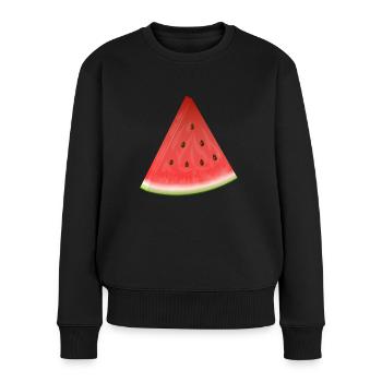 melon - Pull Premium bio Femme - noir - Devant - Julia (174cm)