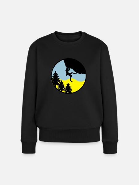 climbing nature - Women's Premium Organic Jumper - black
